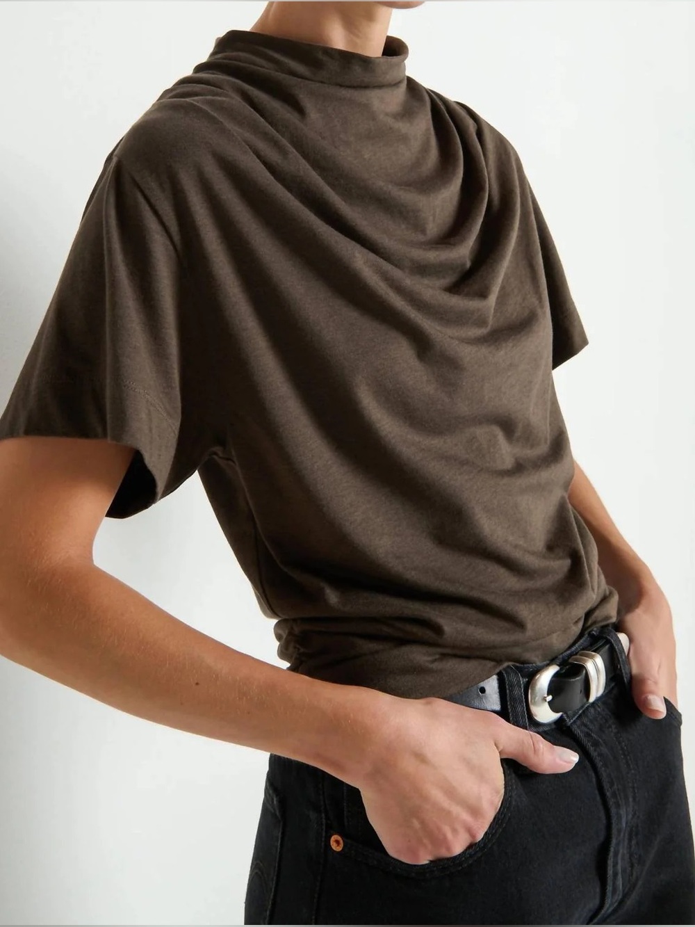 Nation LTD Daryl Cowlneck top brown XS